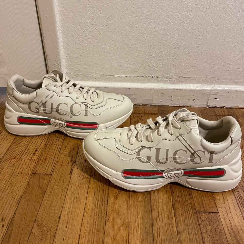 Gucci Rhyton Logo Leather Sneaker
